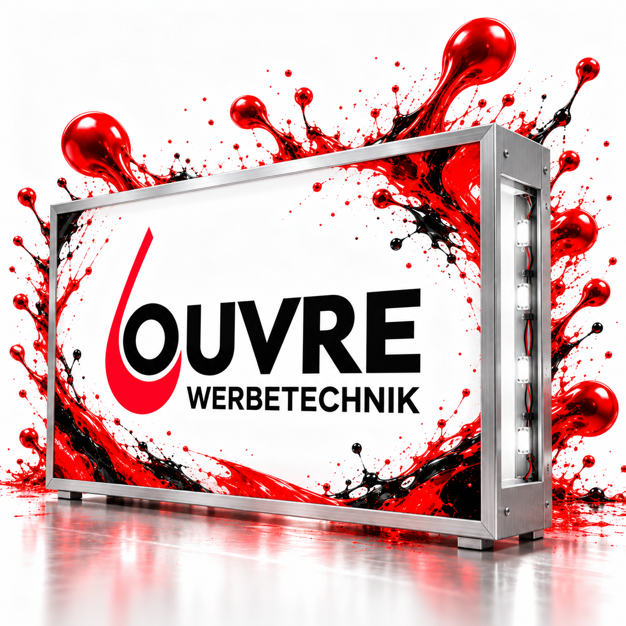 Innenbeleuchtete Werbeanlagen — Louvre Werbetechnik, Witten-Bommern