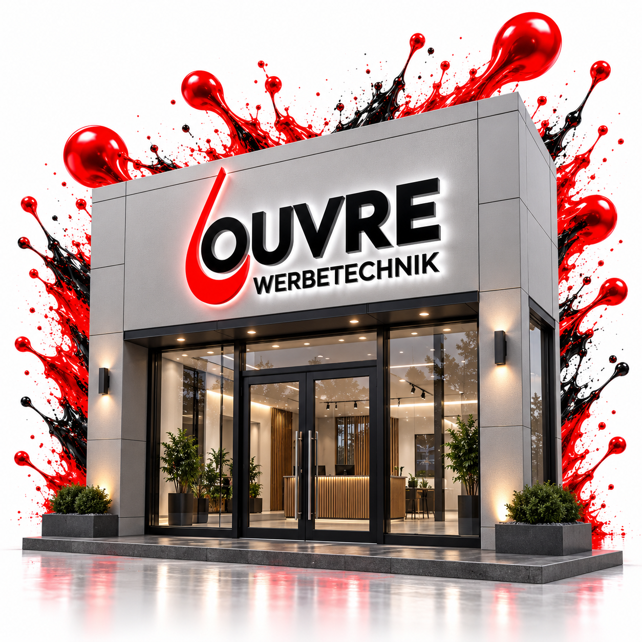 Fassadenwerbung — Louvre Werbetechnik, Witten-Bommern