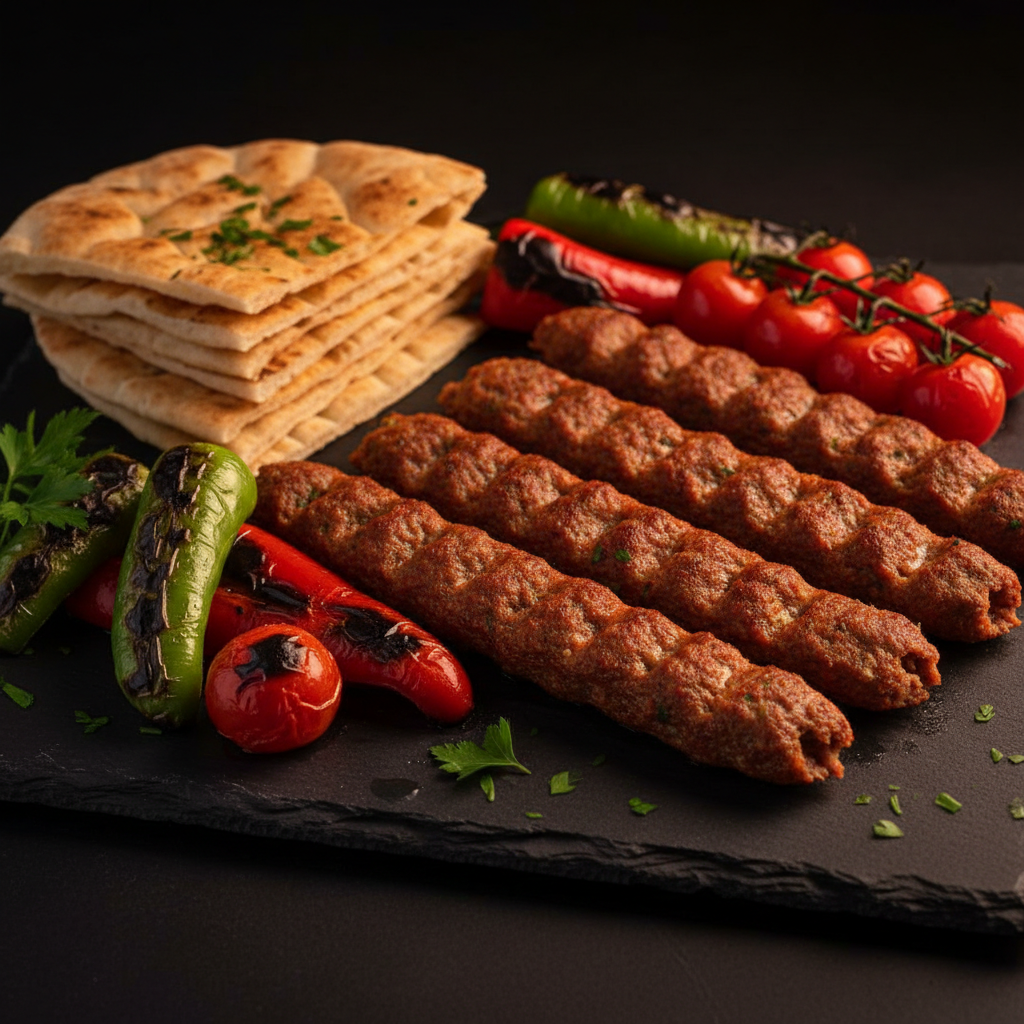 Frisch gegrillte Platte